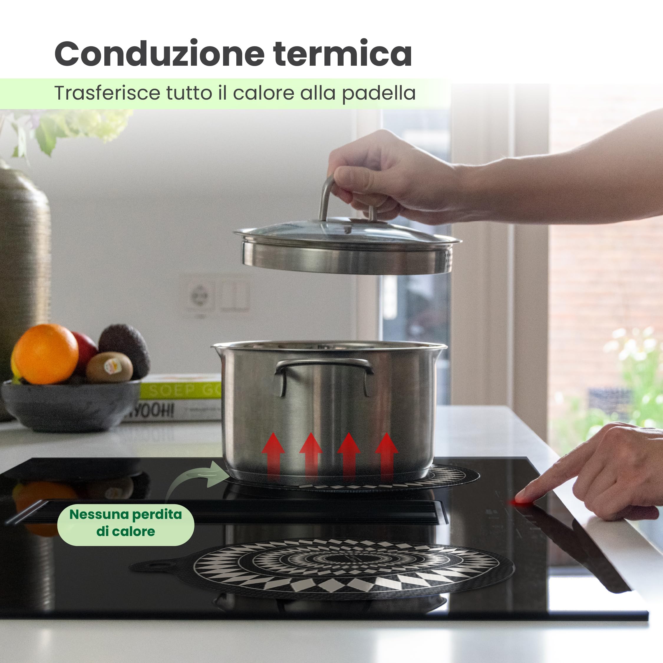 MoreCore Protezione Piano Induzione | Copri Piano Induzione | Piano Cottura Induzione | Tappetino Piano Induzione | Copri Piano Cottura | Copertura Piano Induzione | Coprifornelli | 5 Unità