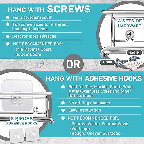 Miniatura 2 de Estante de especias montado en la pared de 4 niveles, organizador de especias de cocina que ahorra espacio para condimentos, colgante de tornillo o
