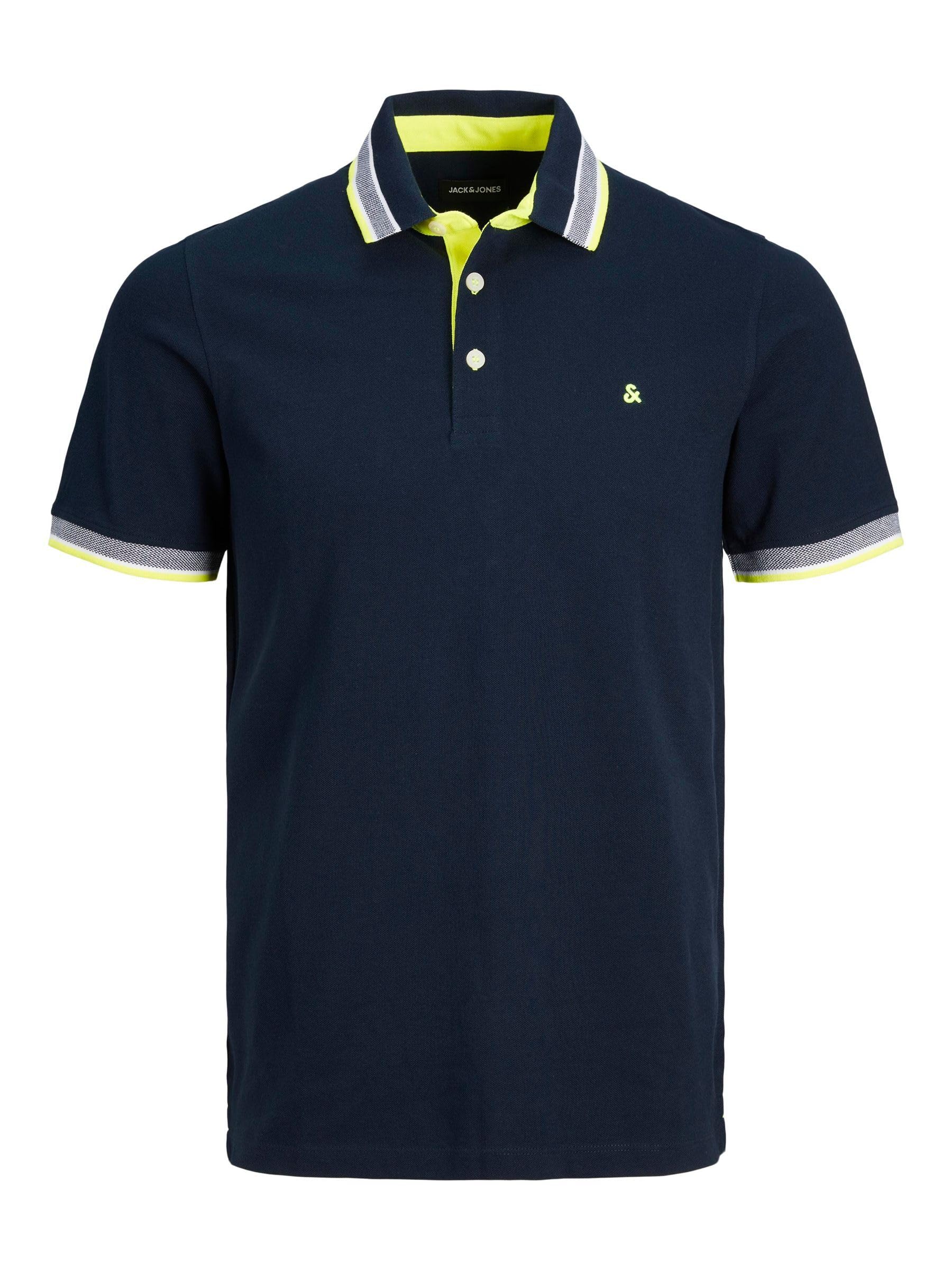 Jack & Jones Jjepaulos Polo Ss Noos Maglietta, Marino, S Uomo-image