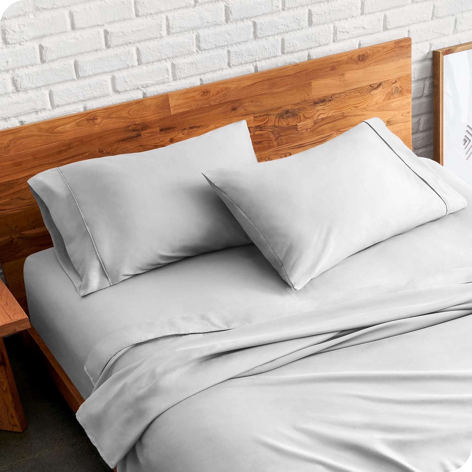 bare home microfiber pillow cases - standard/queen size set of 2 - cooling pillowcases - double brushed - light grey pillowcases 2 pack - easy care (standard pillowcase set of 2, cloud grey) 20x30 standard/queen (2 pack) 06 - cloud grey