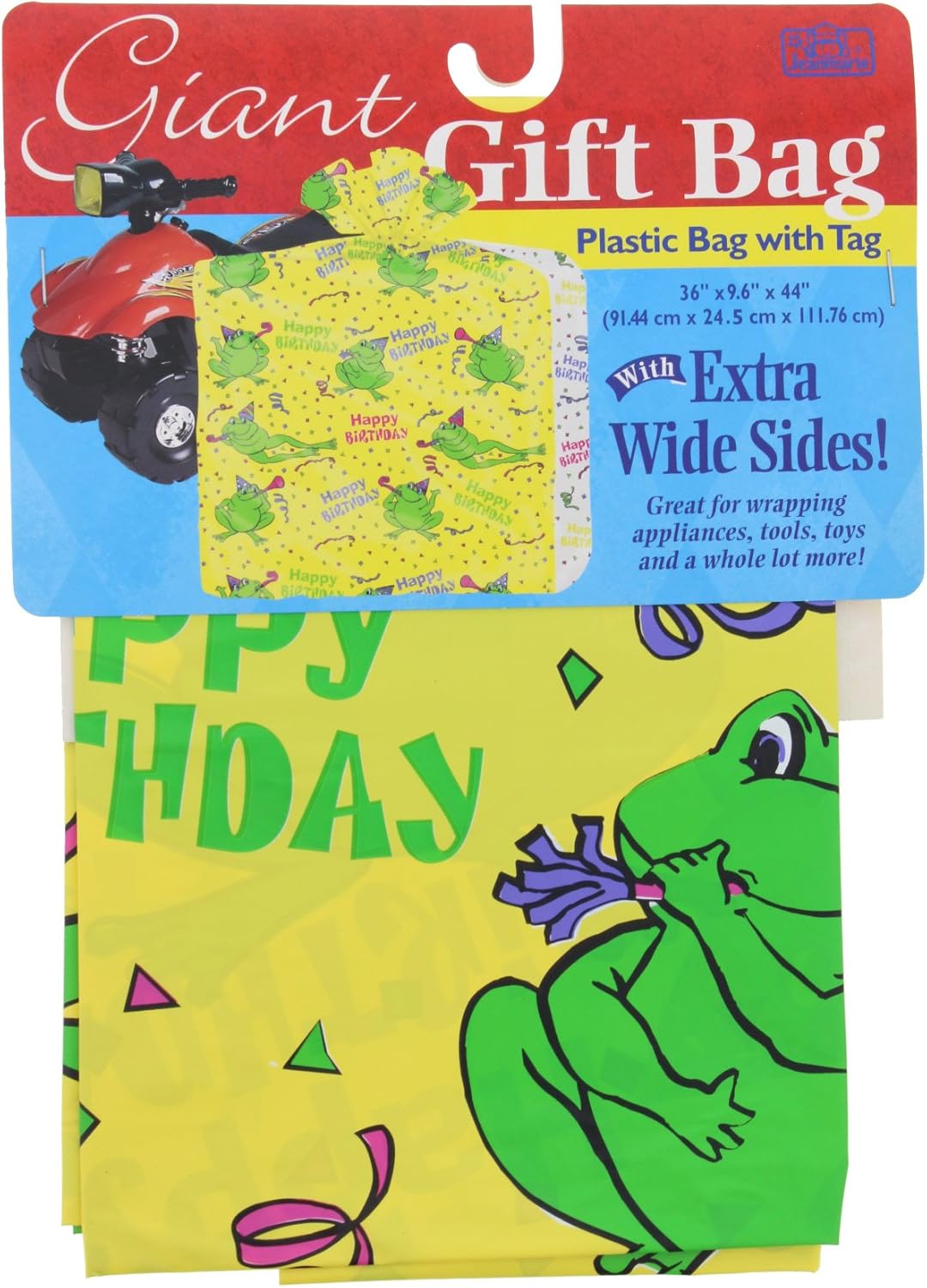 GIFT BAG GIANT 36 " X 9.6 " X 44" BIRTHDAY GIFT BAG