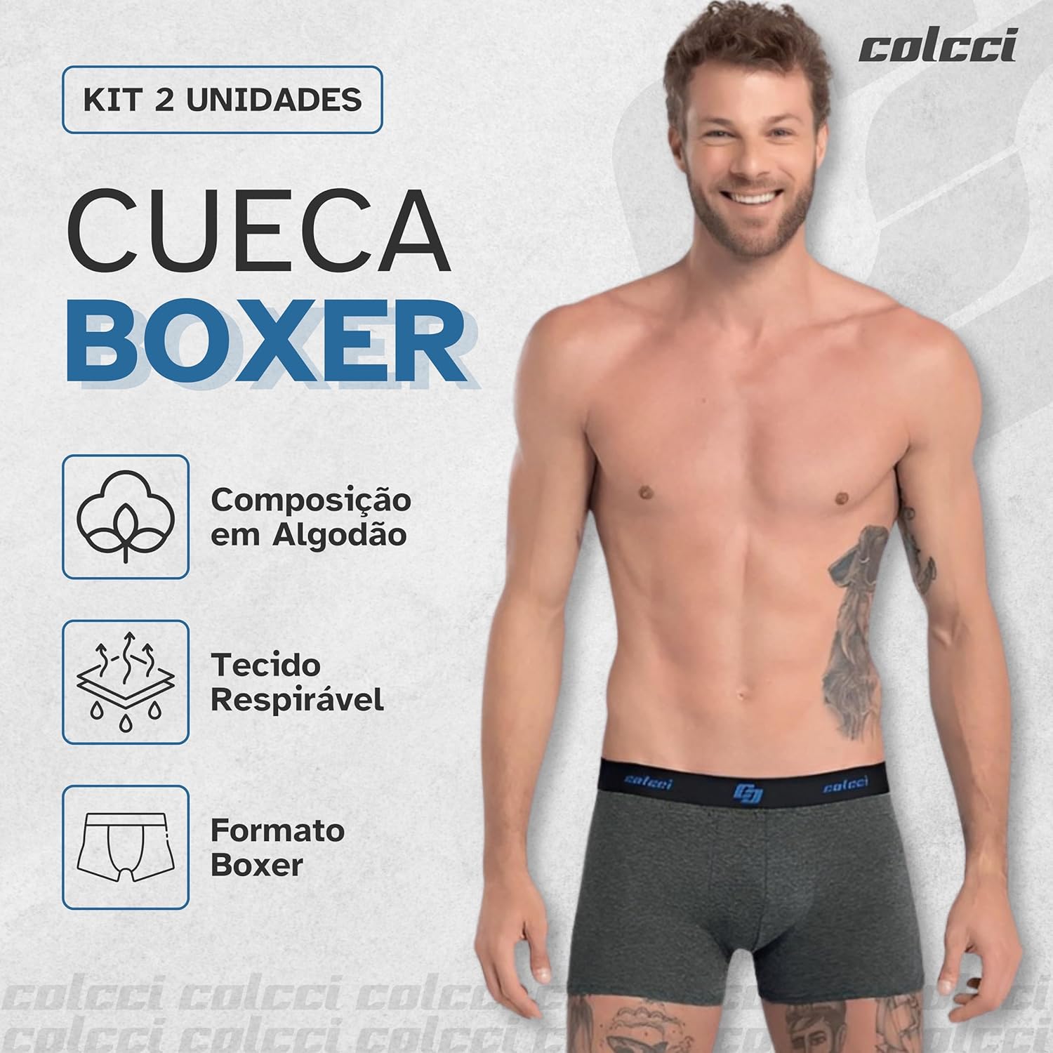 Kit 2 Cueca Boxer Colcci Masculina Algodão Cotton Adulto em promoção! Veja a oferta e mais achadinhos de Moda íntima 2 Hoje é o melhor dia para comprar Kit 2 Cueca Boxer Colcci Masculina Algodão Cotton Adulto com aquele preço maroto! Promoção! Aproveite a oferta! 2