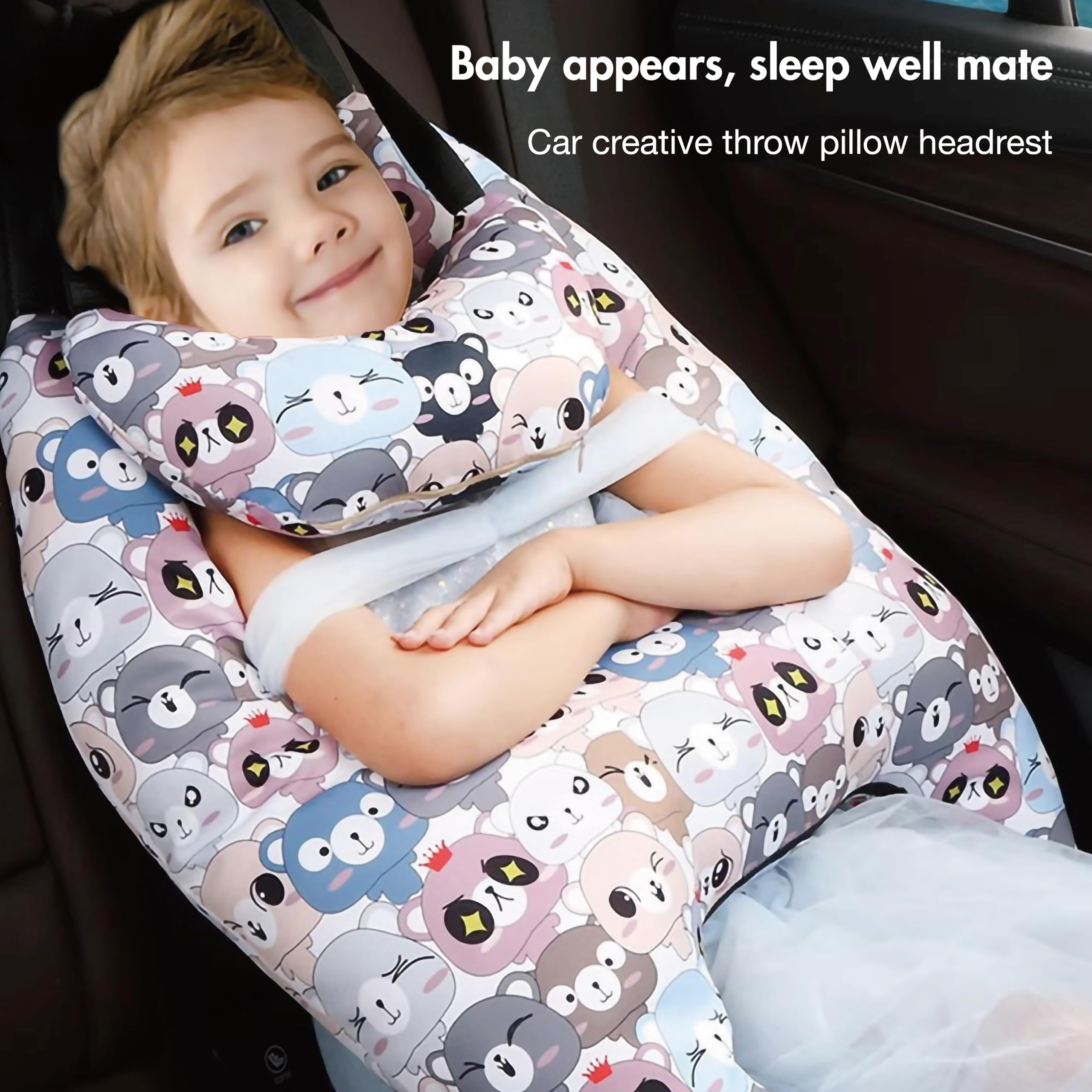 Almohada Cervical Cojin Cabeza Bebe Coche Almohada De Viaje