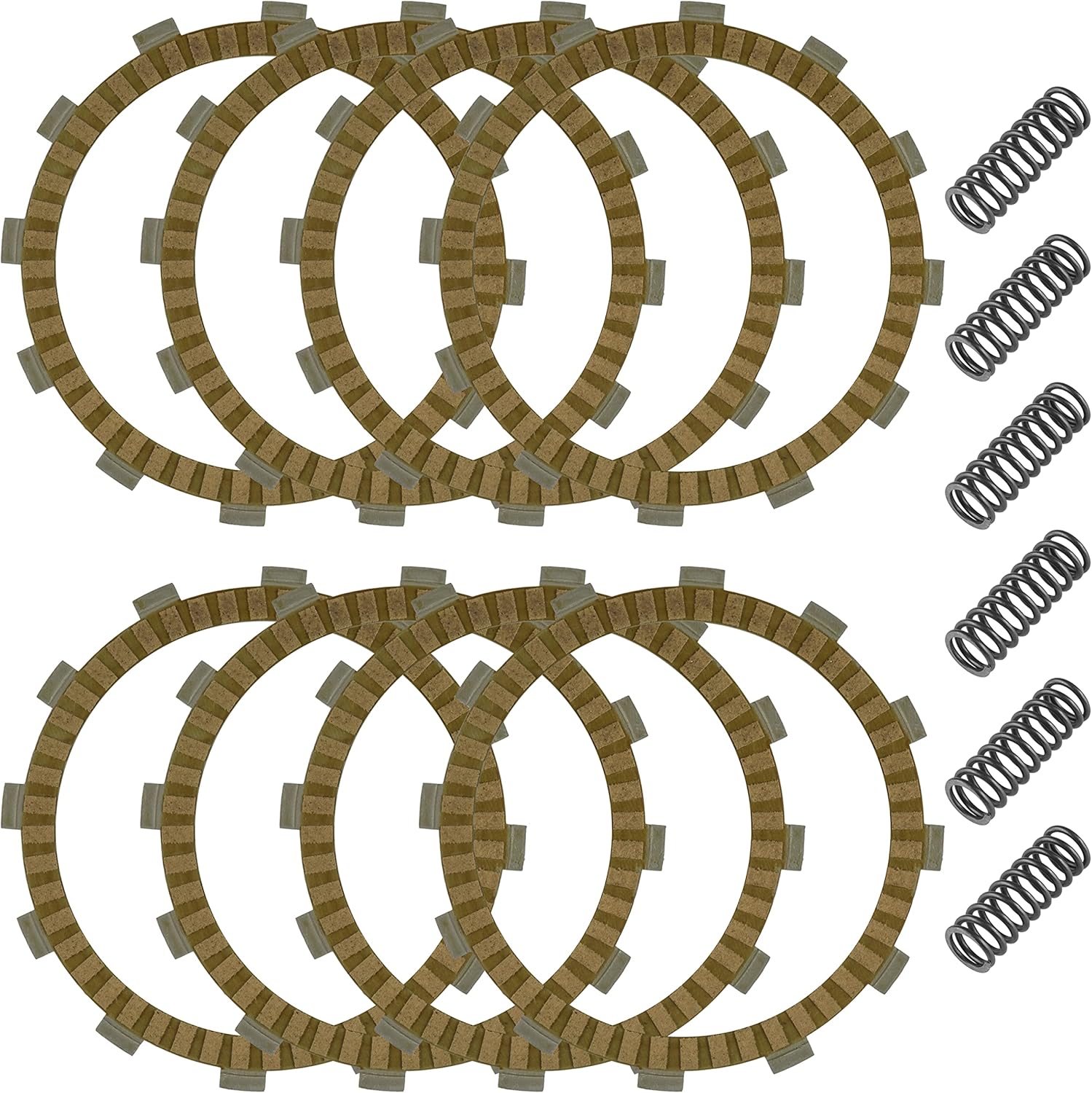 Clutch Spring and Friction Plate Compatible with Suzuki 09440-18039 21441-35G00 21441-37F20