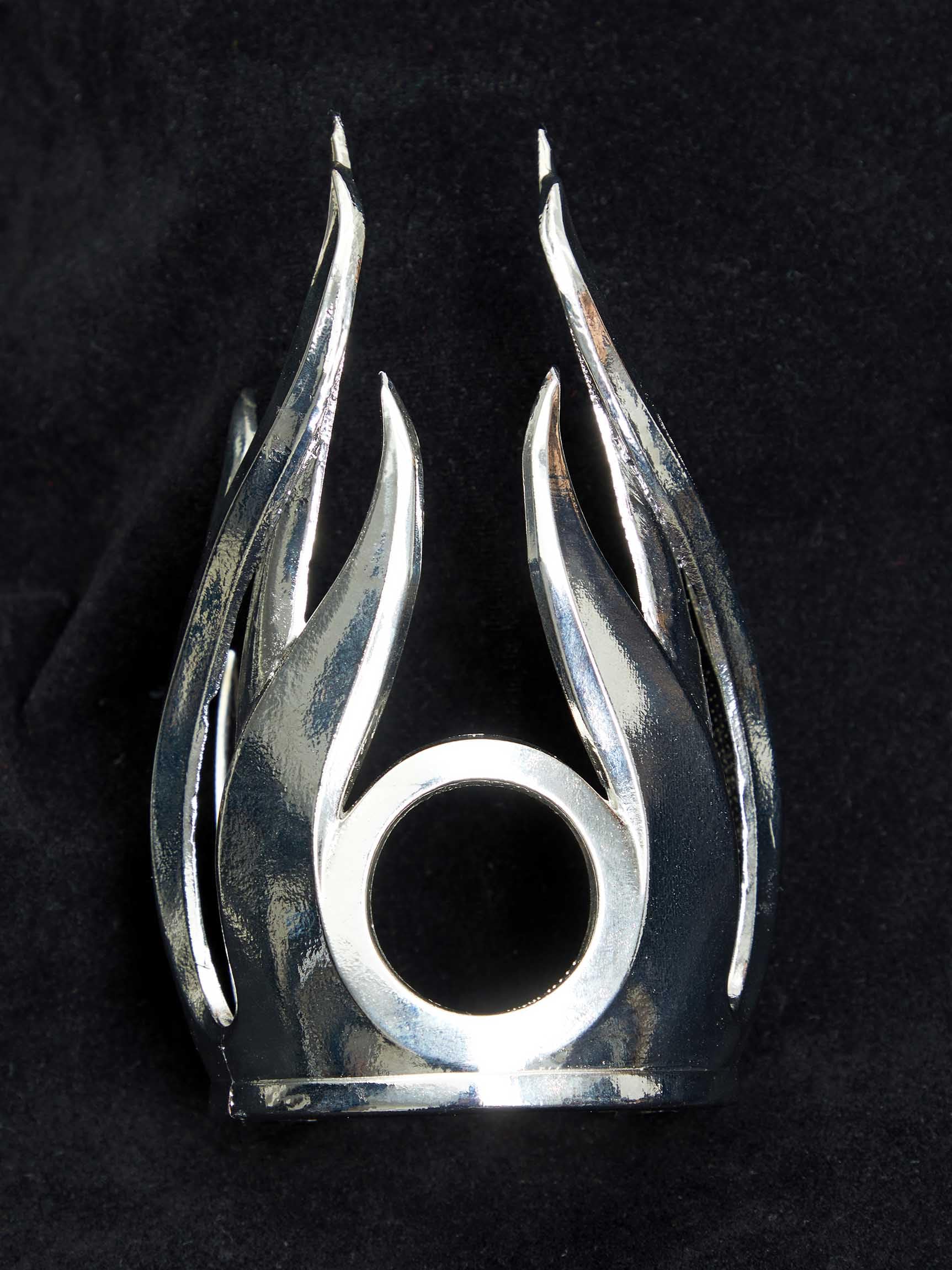 Cosplay.fm Women Game Cosplay Accessory Shadow Headpiece Heart Crown and Chain (Silver)