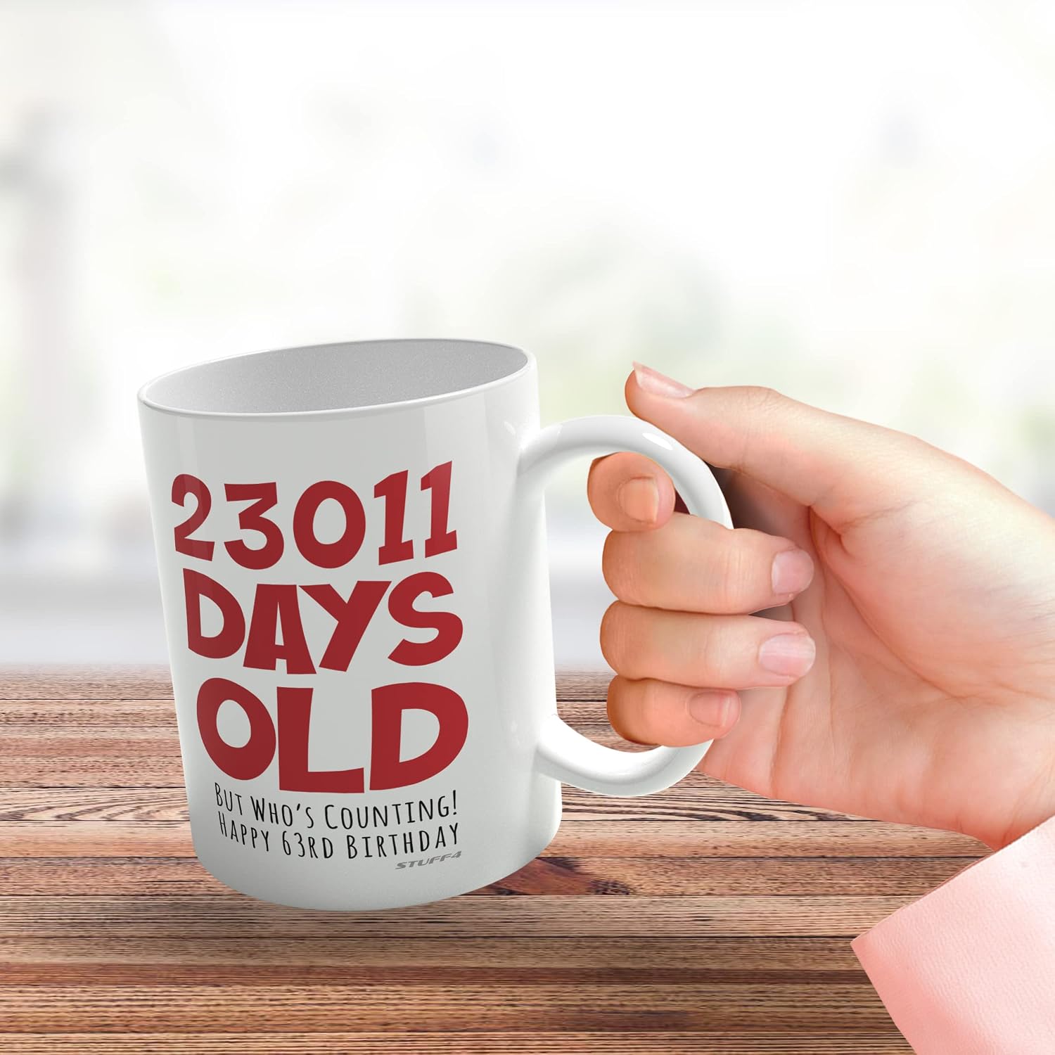 63rd Birthday Mug Gift for Men Women Him Her, 23011 Days Old - Image 4
