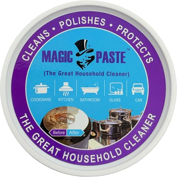 All-Purpose Cleaning Paste – 16 oz. – For Dishes, Kitchen Sinks, Shoes, Metal, Ceramic, Glass Stovetops, Car Wheels & More