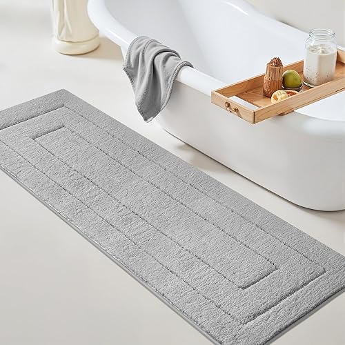 Miniatura 169 de GRANNY SAYS Alfombras de baño de microfibra antideslizantes, lavables, absorbentes de agua, tapetes de baño suaves para suelo de baño y ducha