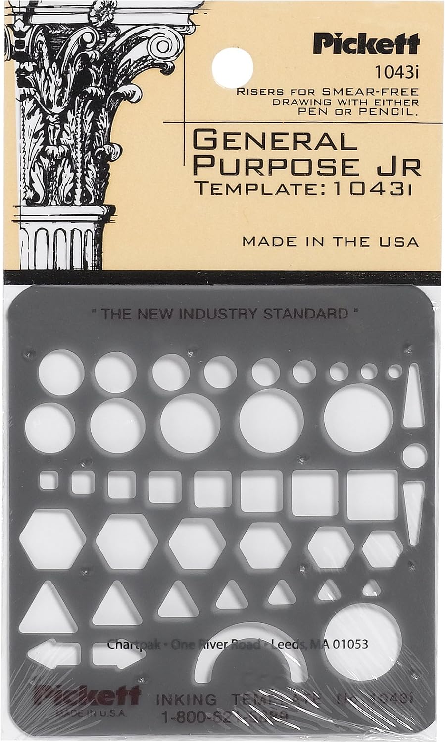 Pickett Scales Template, 6 Printed Scales (1188I) : Office Products