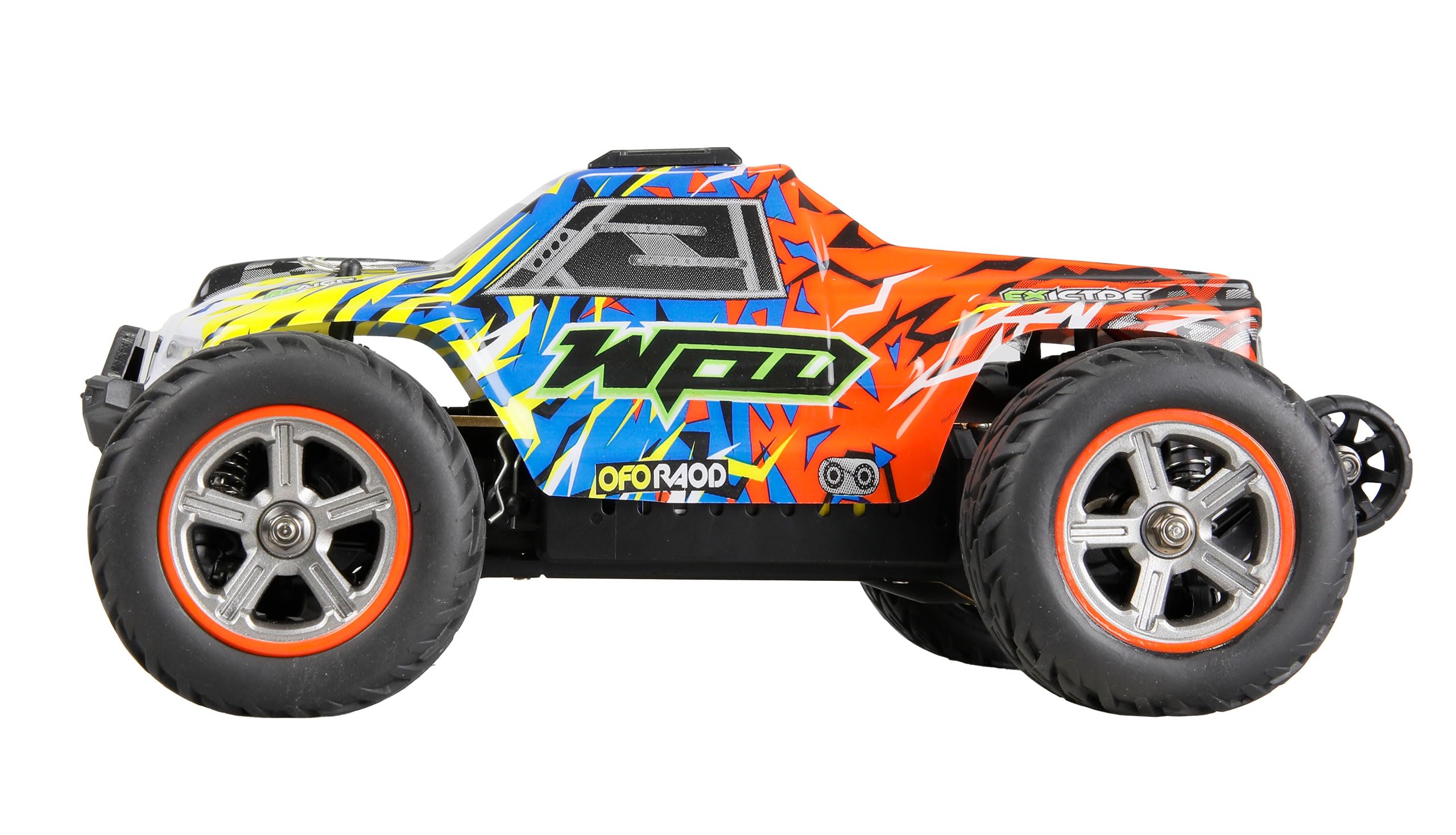 Amewi MAX20 Monster truck Brushed 50 km/h 4WD 1:20 RTR blu/arancione RC telecomandato