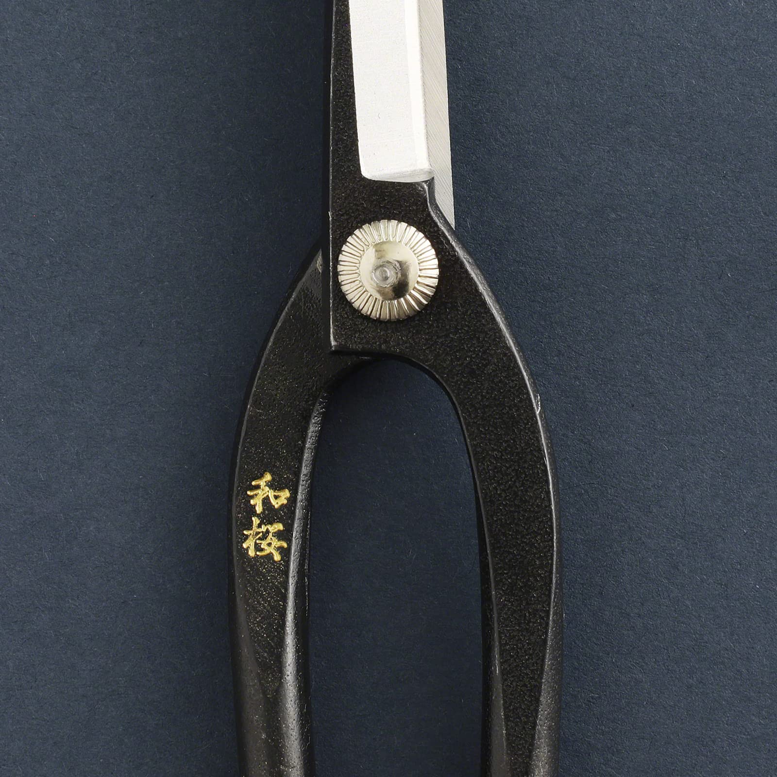 Wazakura Ciseaux Japonais Ashinaga pour Bonsaï et Jardinage, 200 mm, en Acier Yasugi Noir, Fabriqué à la Main au Japon