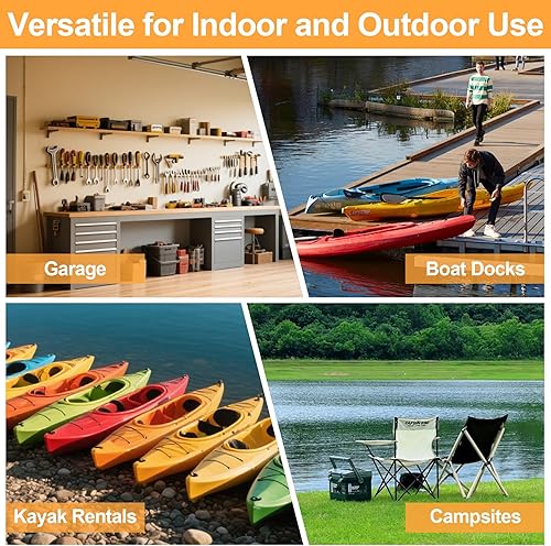 Miniatura 8 de Freestanding Kayak Rack, Adjustable Kayak and SUP Stand, Weatherproof and Heavy Duty Surfboard Storage Rack, Hold up Kayaks, SUPs, Paddleboards,