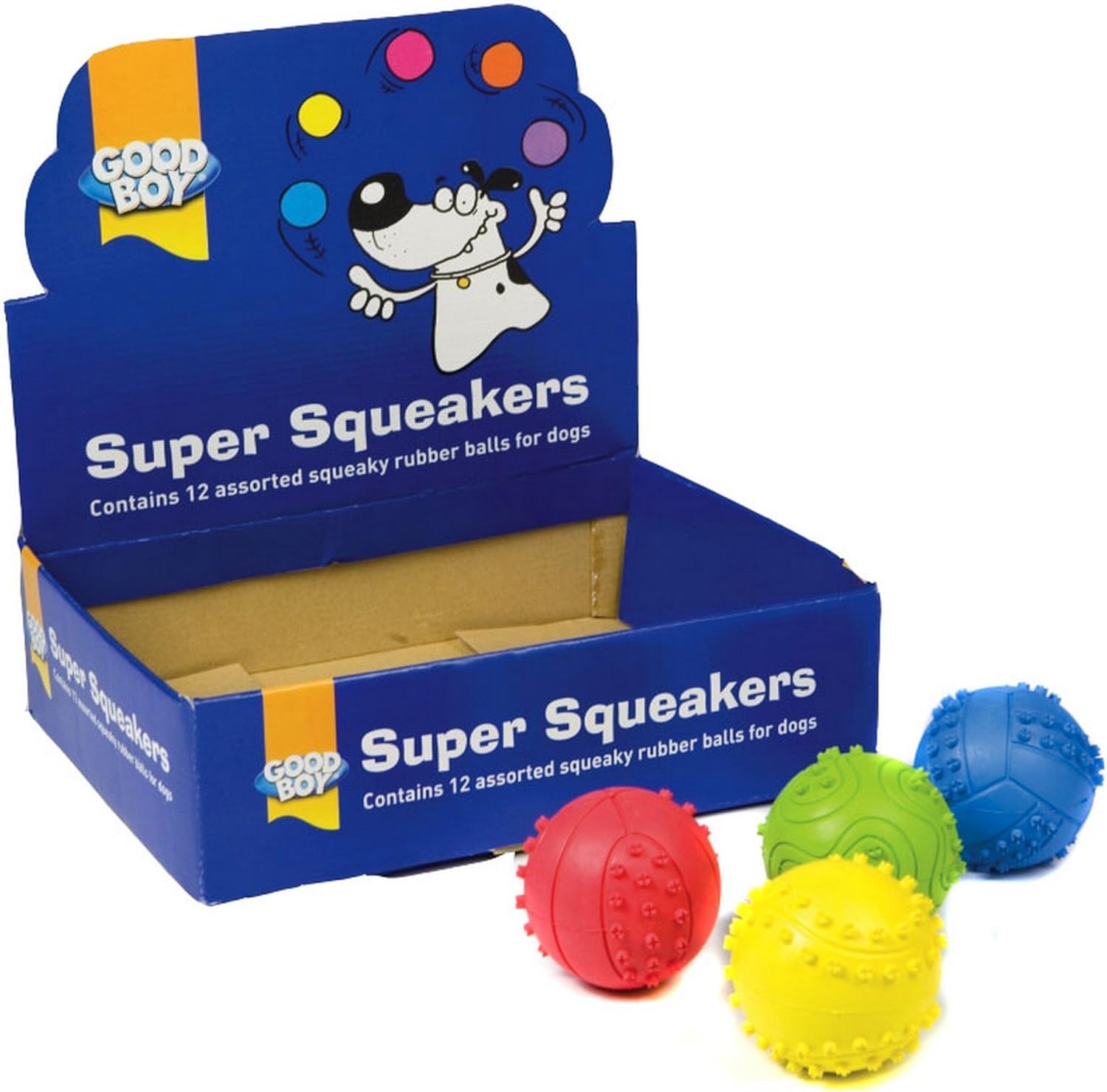 Dog Toy Good Boy Rubber Squeaky Ball 2.4" Amazon.co.uk Pet Supplies