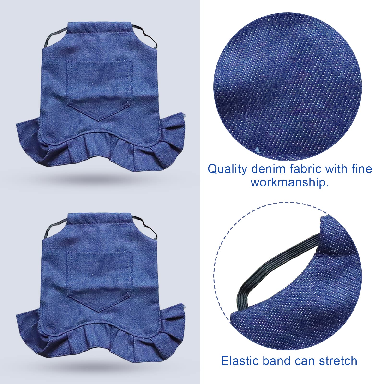 Yuehuamech Chicken Saddle 3 Pack Hen Saddle Apron Chicken Vest Harnesses Hen Apron Wing Feather Protector with Elastic Straps Poultry Back Clothes for Duck Geese