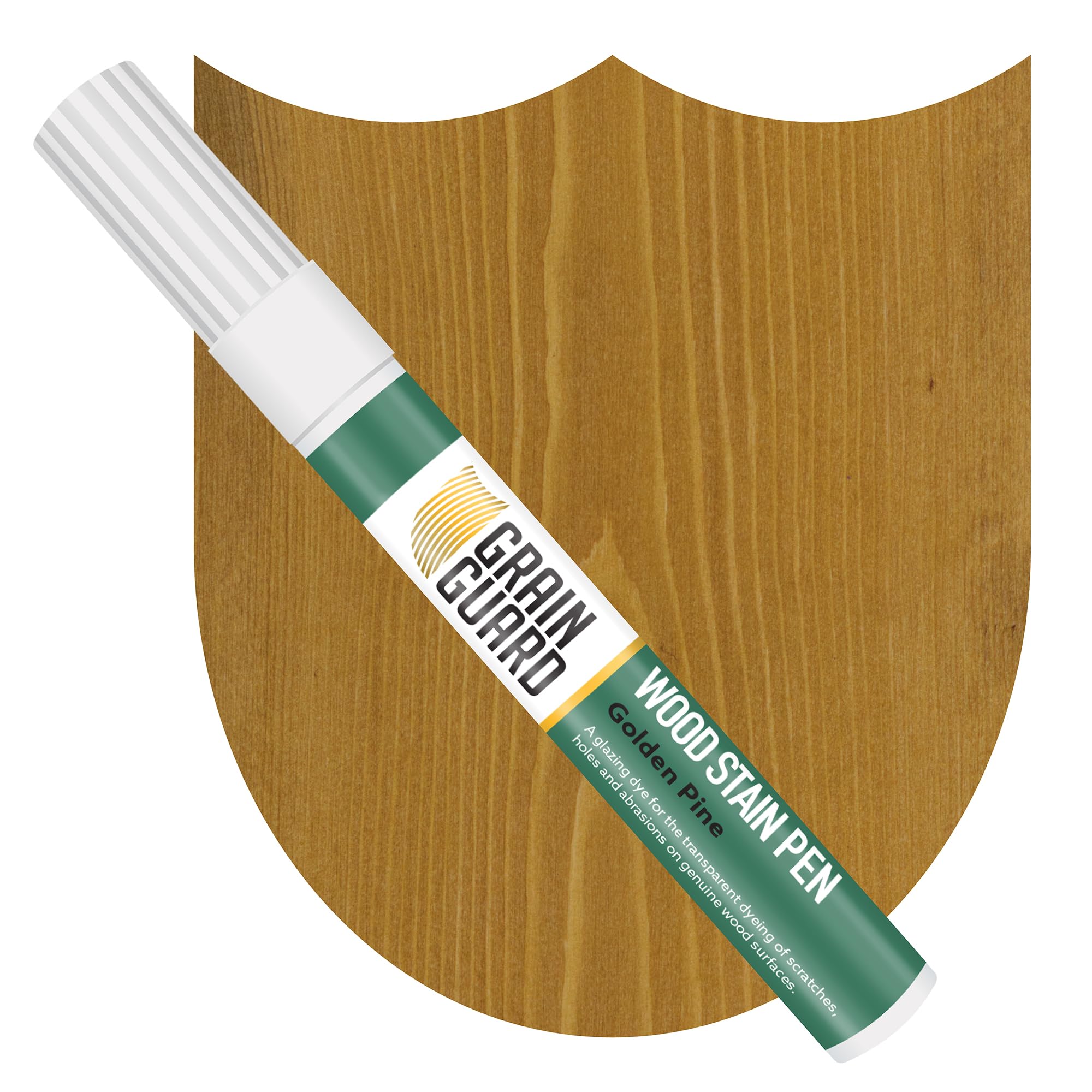 GRAIN GUARD Wood Stain Touch-Up Marker Pens | GOLDEN PINE | For Touching Up & Staining Scratches, Scuffs, Marks & Dents | Wooden Floors, Furniture, Doors, Windows | Fast Drying & Waterproof