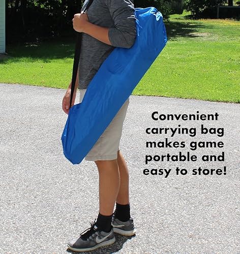 Miniatura 6 de Driveway Games Juego de pickleball portátil para exteriores. 2 paletas de raqueta de madera, 2 bolas de pickels, bolsa y equipo de sistema de red