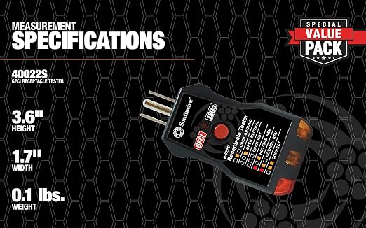 Southwire 20025K Kit Pinza Amperimétrica y Tester 6 en 1 miniatura 10