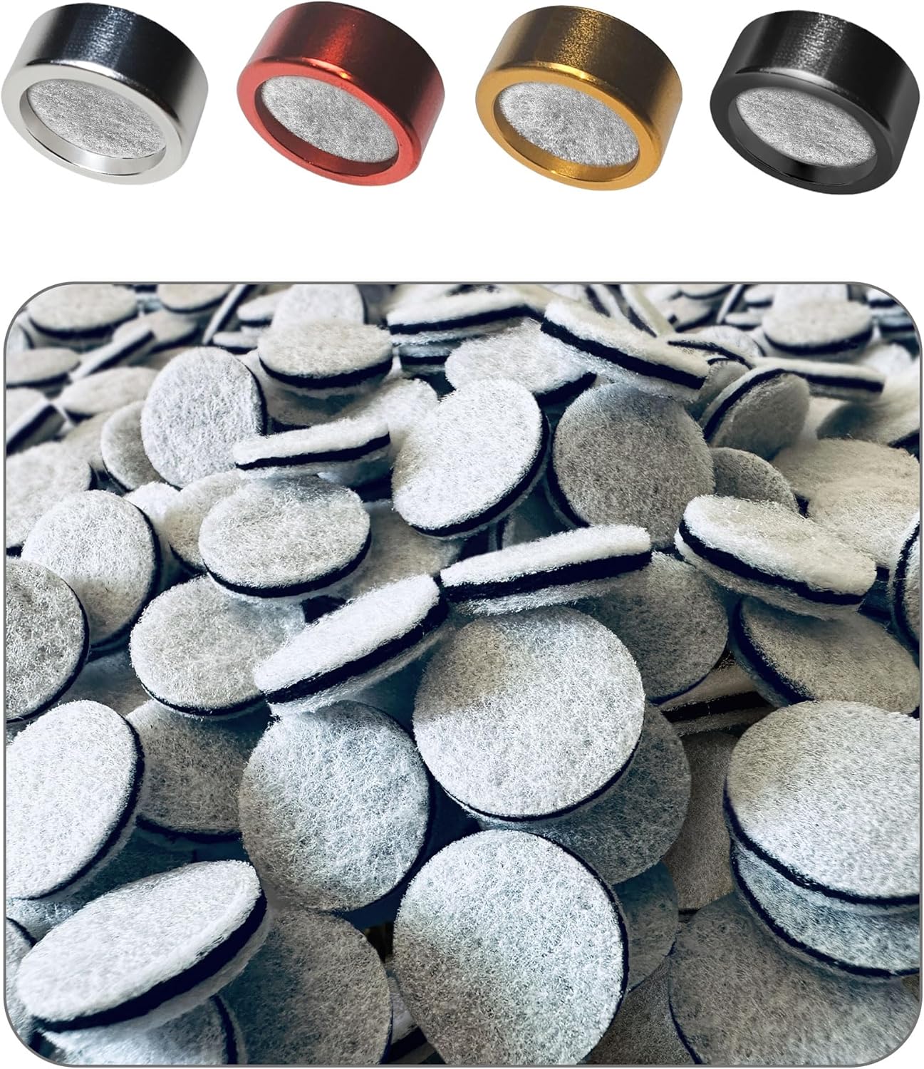 Reusable Metal Rings with 100 High - Performance Replacement Filters - Ideal for Universal Silicone Mouth Funnels, Ultra - Clean Filtration & Unbeatable Durability