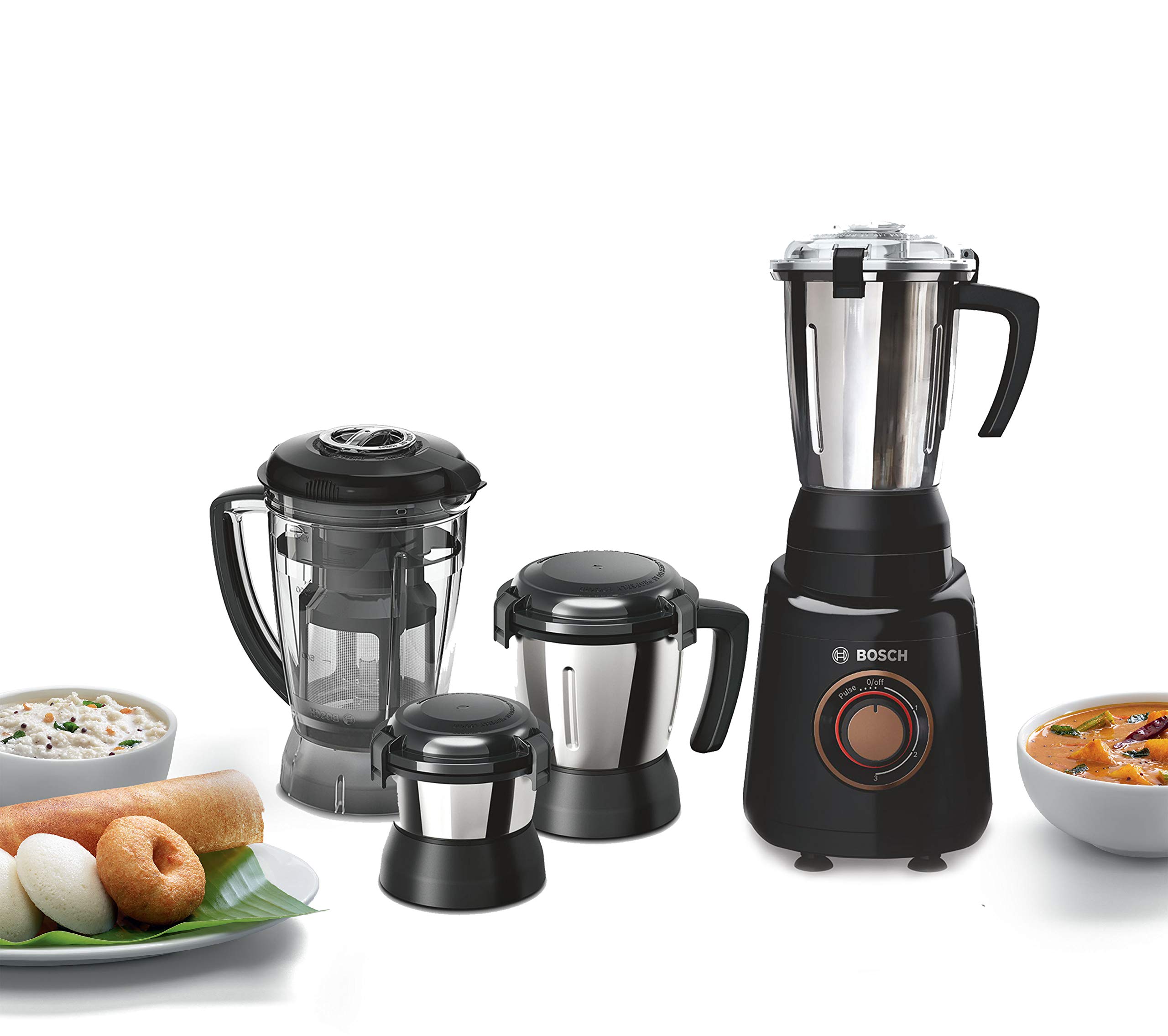 Bosch Bold 750Watt Mixer Grinder, Black