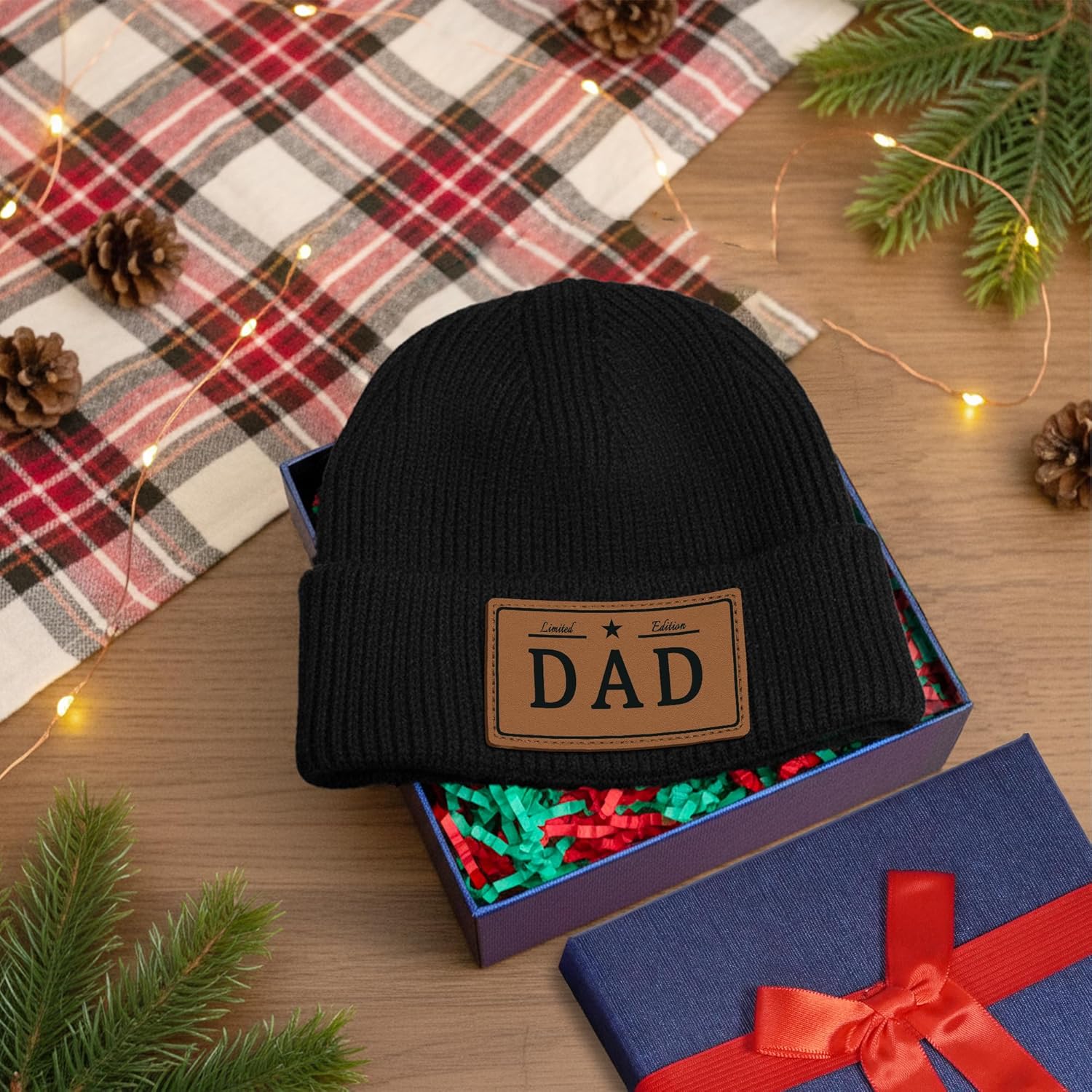 Dad Beanie,Dad Gifts from Wife Daughter Son for Christmas Birthday to Father,Winter Hats for Husband - Image 4