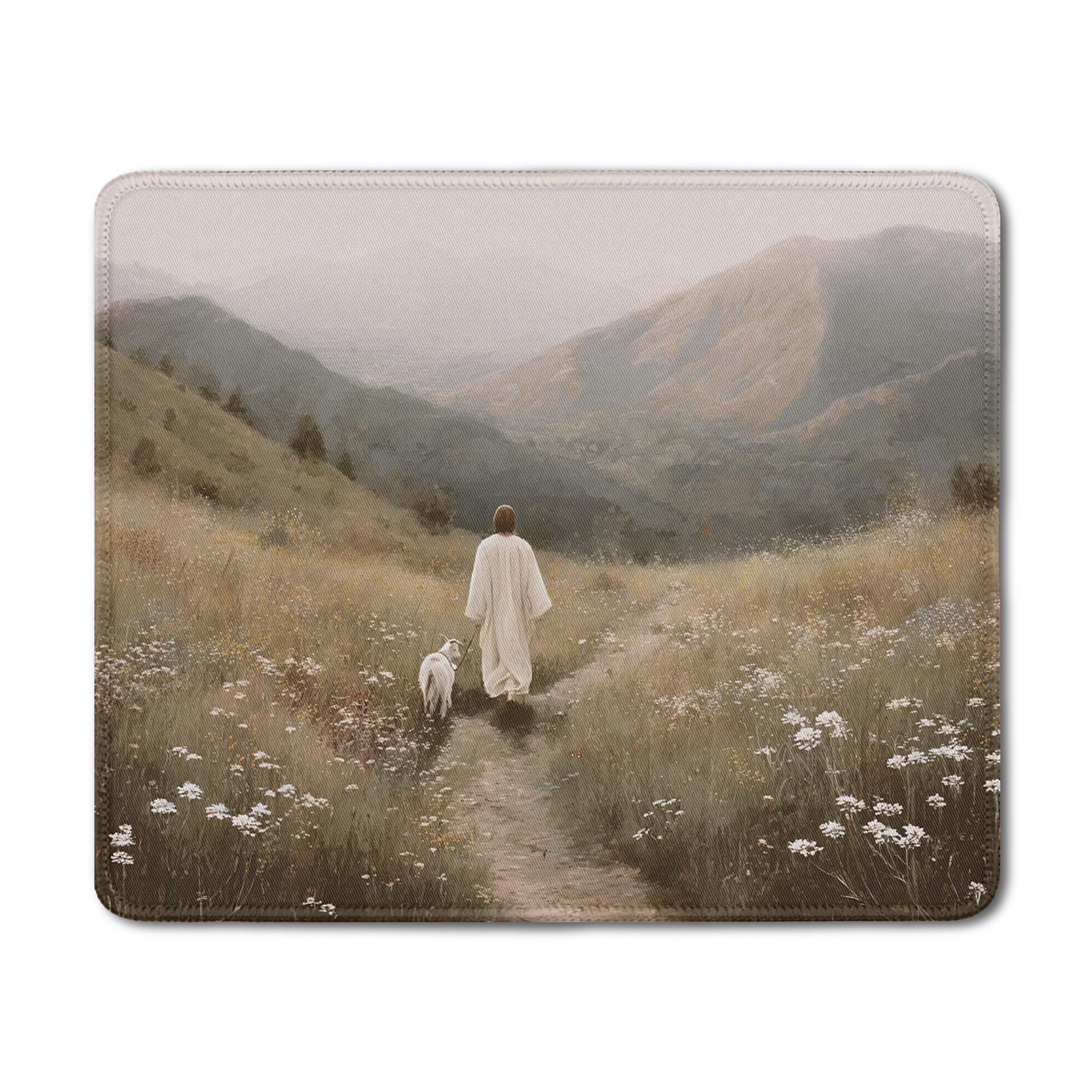 Inspirational Christian Mouse Pad - Floral Bible Verse -28