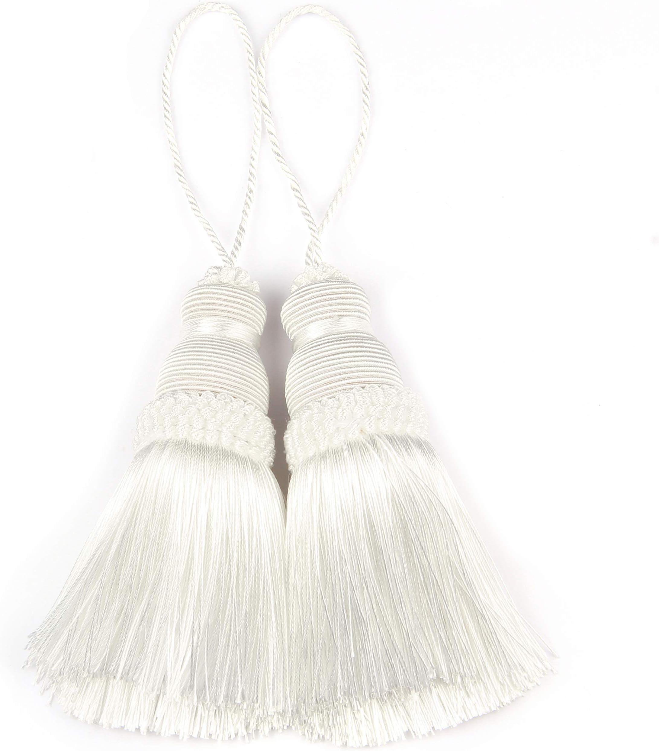BEL AVENIR Tassel Key Tassel with Loops Handmade Craft Charms DIY Accessories Elegant Soft Making Curtain Home Decoration
