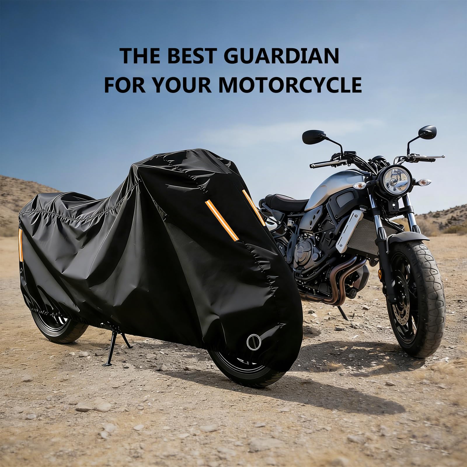 Telo Moto Esterno per Voge Sfida SR3,Copertura per Moto Personalizzata,Antipolvere, Antipioggia, Antivento con Strisce Riflettenti Fori di Bloccaggio