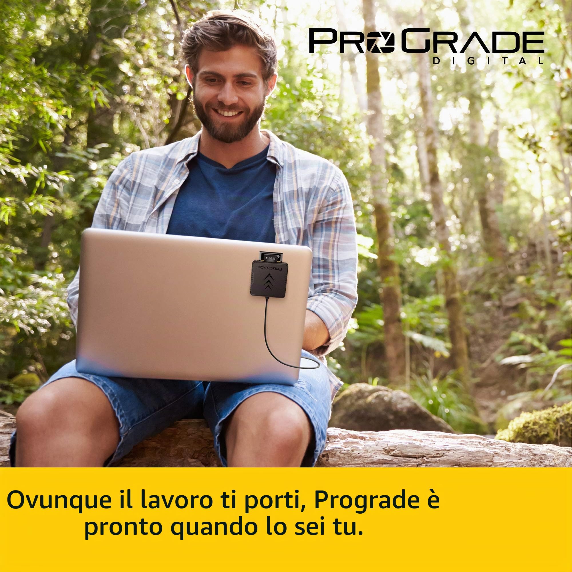 Lettore di schede di memoria CFast e SD UHS-II a doppio slot di ProGrade Digital | USB 3.2 Gen 2 per cineasti professionisti, fotografi e creatori di contenuti