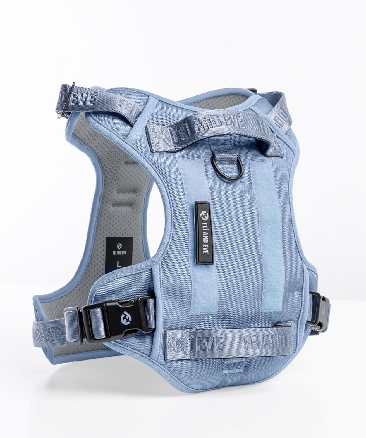 2026 New Edition, Fei & Eve Classic Dog Harness - Quick-Release Buckles | 3-Point No-Pull Control | Heavy-Duty 900D Nylon | Dual Safety Handles | Breathable Mesh | Adjustable Fit | X-Large,Blue