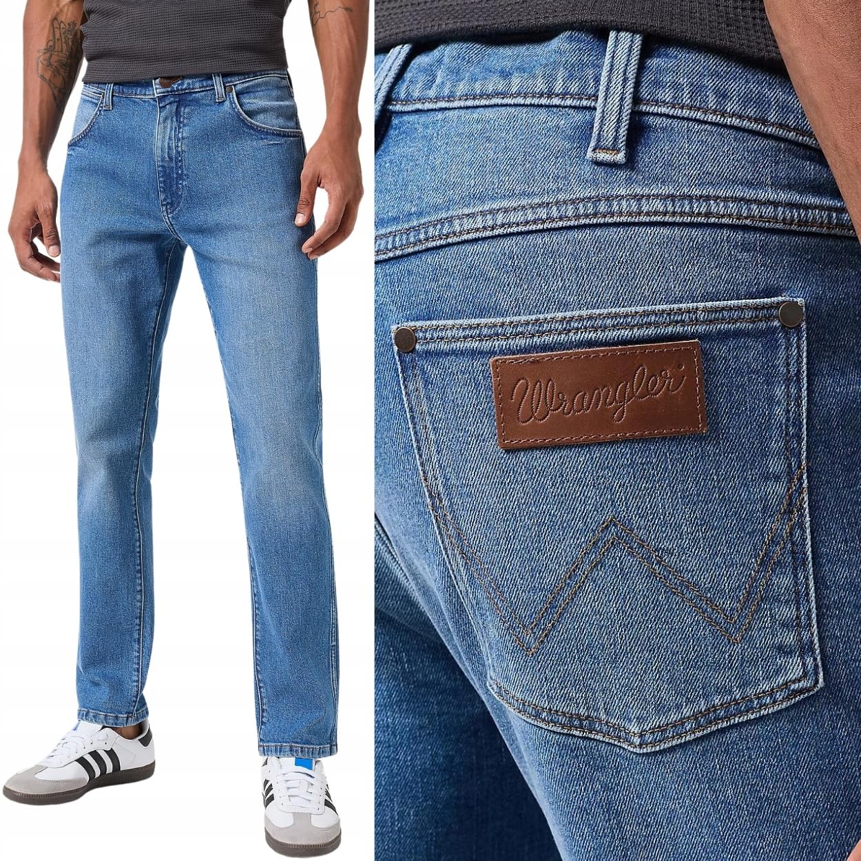 Wrangler Men's Garner Larston Jeans, 38W / 32L