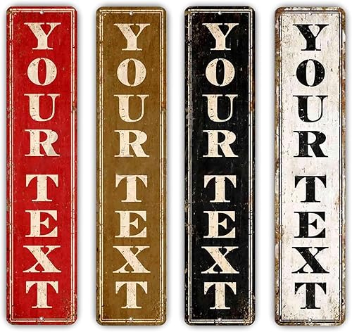 Miniatura 14 de Letrero personalizado, letrero decorativo de metal negro, letreros de calle personalizados, letrero de aluminio resistente a la intemperie