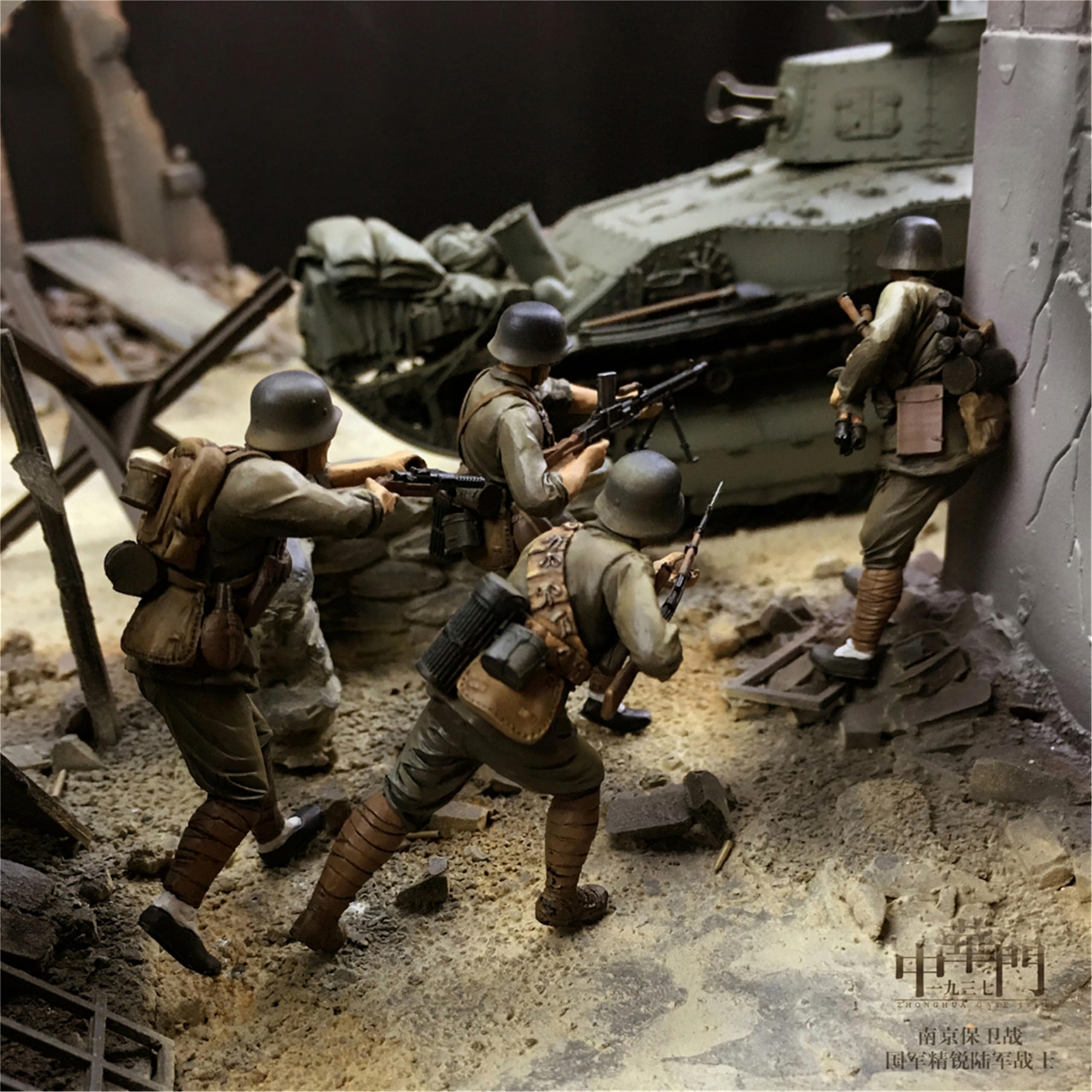 1/35 Kit de Modelo de Soldado en Resina, sin Pintar y sin Montar (4 Figuras) //l2b5J29