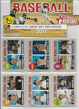 2017 topps heritage バラ売り可 Amazon.com: 2017 Topps Heritage Baseball Complete Base Set