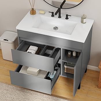 Amazon.com: DWVO 36 Inch Bathroom Vanity with Undermount