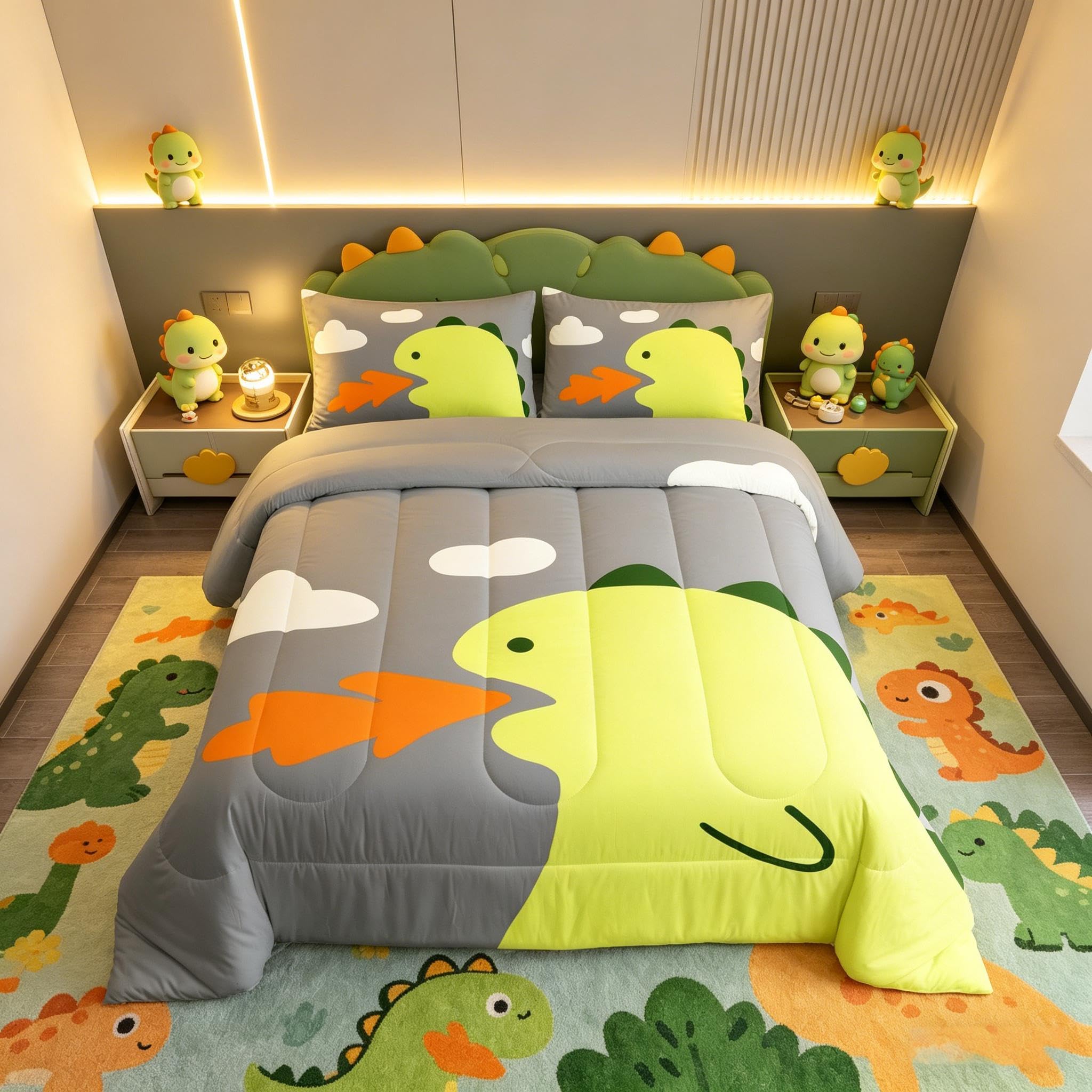 Parure de lit couette duvet dinosaure cadeau idéal anniversaire enfant