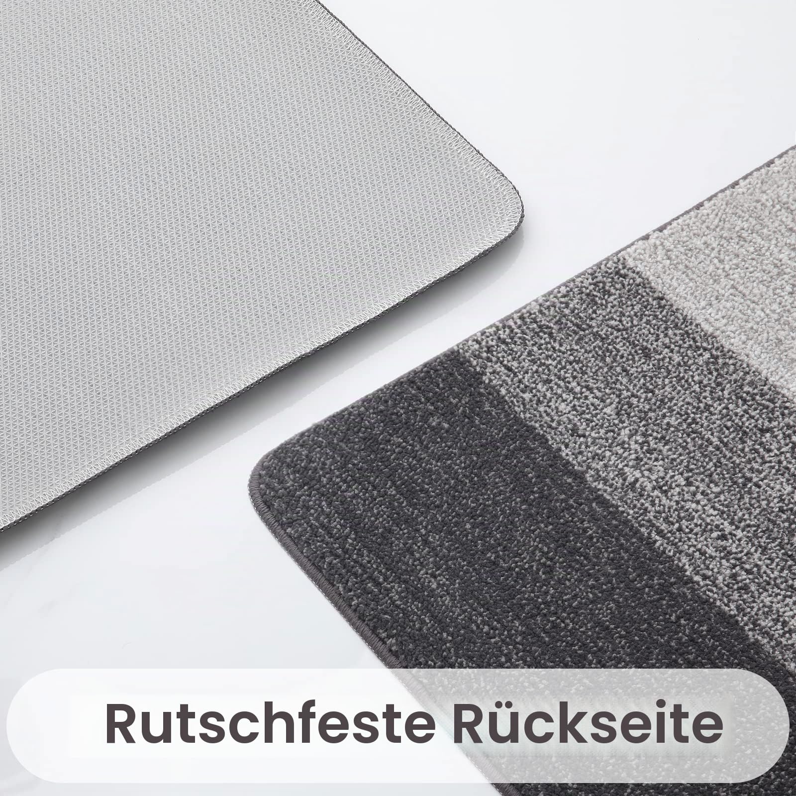 Homaxy Schmutzfangmatte Innen, rutschfeste Fußmatte, Maschinenwaschbare Robust Fussmatte Saugstarke Türmatte für Hund, Eingang, Haustür (80 x 120 cm, Grau)
