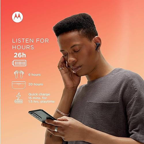 Miniatura 3 de Motorola Sound Moto Buds 600 ANC - Auriculares inalámbricos con cancelación activa de ruido, IPX5 a prueba de agua, sonido Snapdragon y compatible