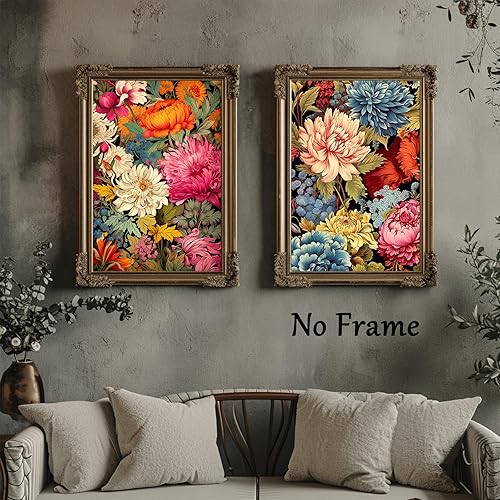 Miniatura 7 de Lienzo floral abstracto para pared, impresiones botánicas coloridas, póster de flores abstractas, arte de pared de plantas, imágenes de flores