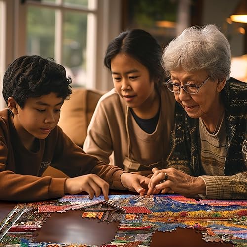 Miniatura 5 de White Mountain Rompecabezas de otoño de 1000 piezas para adultos y familias