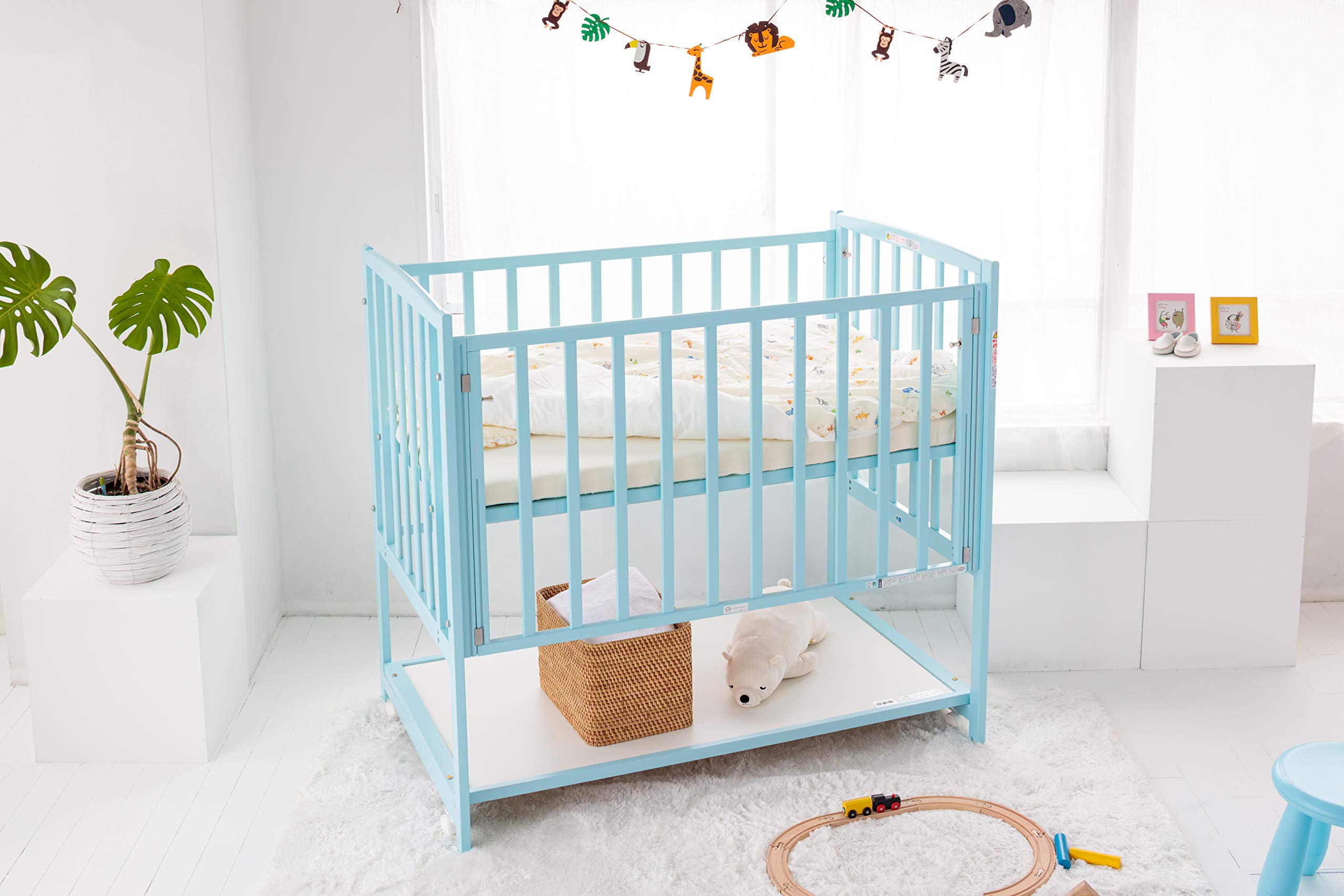 Amazon.co.jp: ヤマサキ ハイタイプベッド ツーオープン【新色】ブルー