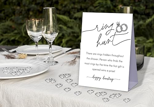 Miniatura 10 de Juego de caza de anillos bohemios, decoración de despedida de soltera, juego de ducha de boda, juegos de fiesta de compromiso, búsqueda del tesoro