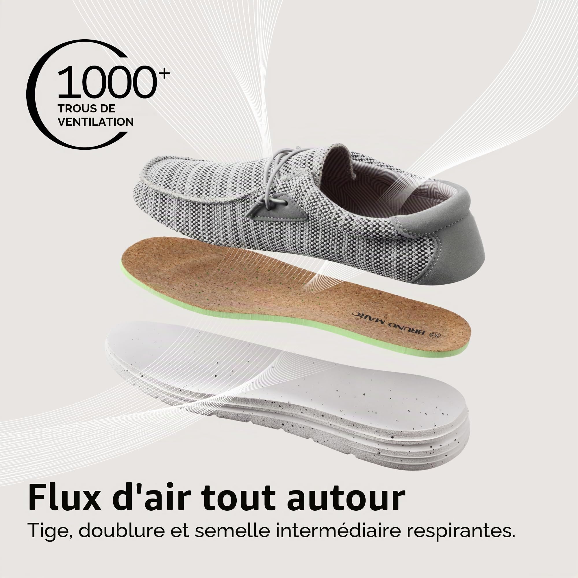 Bruno Marc Mocassin Homme Chaussures de Conduite Mocassins Hommes Slippers Confortable Décontracté Slip on Loafers BLS211