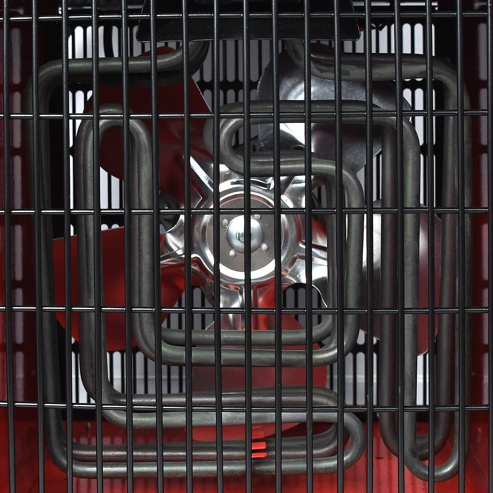 YUENFONG Termowentylator 5 kW, ogrzewanie elektryczne, 220 V, grzejnik budowlany z 3 stopniami ogrzewania, dmuchawa grzewcza z termostatem, do użytku wewnątrz i na zewnątrz, 5000 W