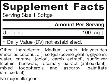 Jarrow QH-Absorb Ubiquinol 100mg CoQ10, Heart Health, 60 Softgels | High Absorption, Supports Mitochondrial Energy Production & Healthy Cardiovascular Function, Dietary Supplement