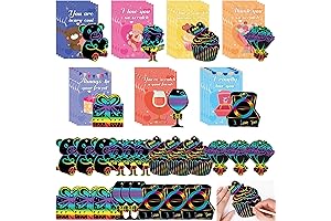 56PCS Wooden Card Valentine Day