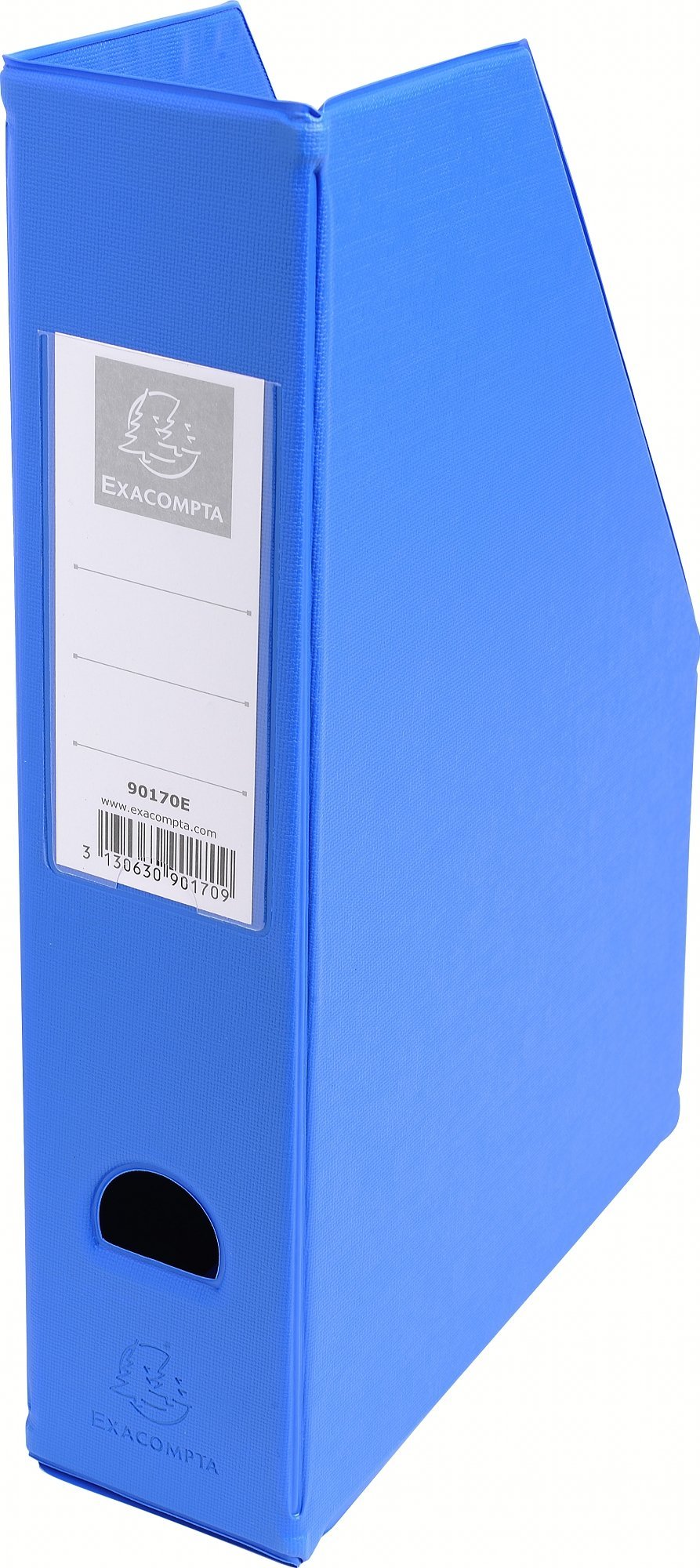 Exacompta 90170E 10er Pack Stehsammler DIN A4 7cm breit aus festem Karton mit PVC Bezug und aufgeklebtem Rückenschild Griffloch perfekt zur Aufbewahrung von Zeitschriften Katalogen farbig sortiert