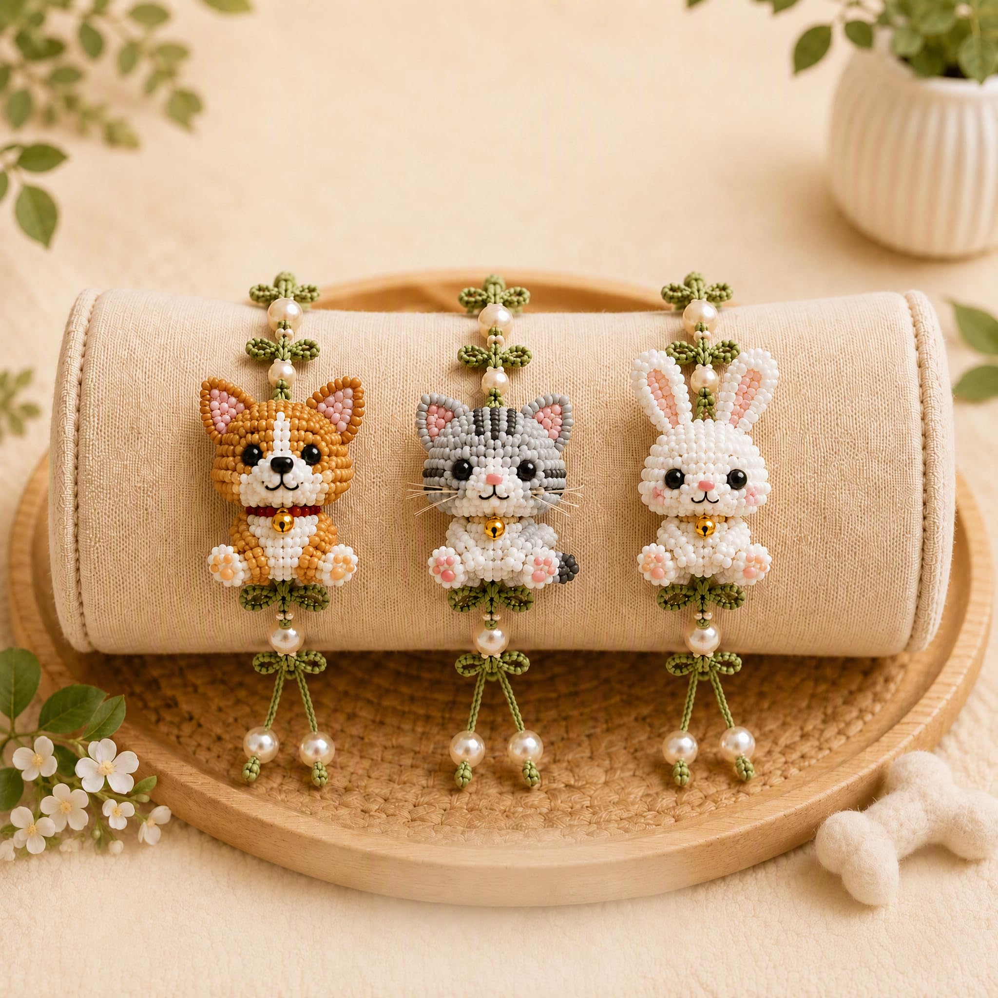 Copbopwn DIY 3D Beaded Animal Kit Tiny Bracelet Making for Adults