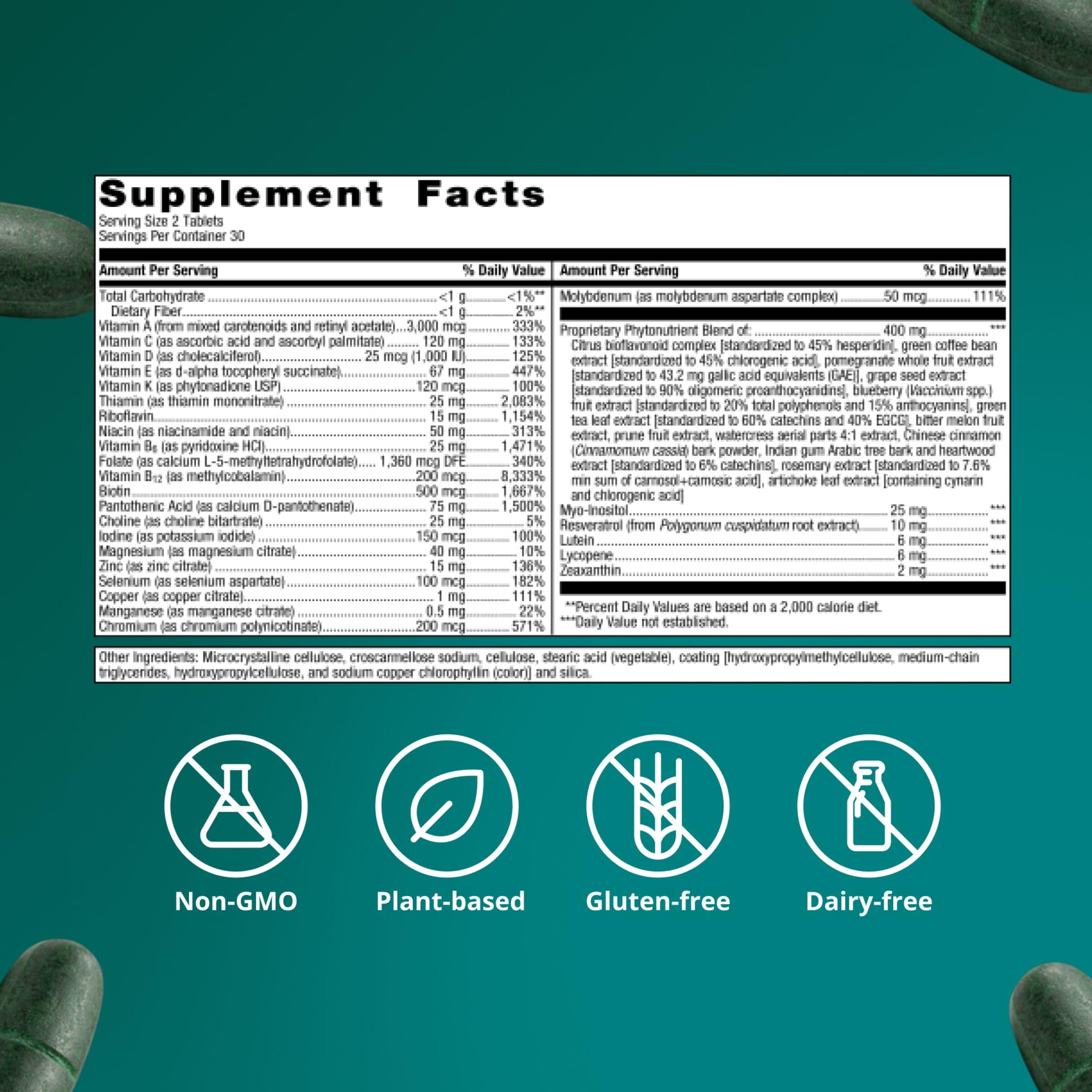 Metagenics PhytoMulti Multivitamin for Men & Women Without Iron, 60 Tablets — Amazon image 5