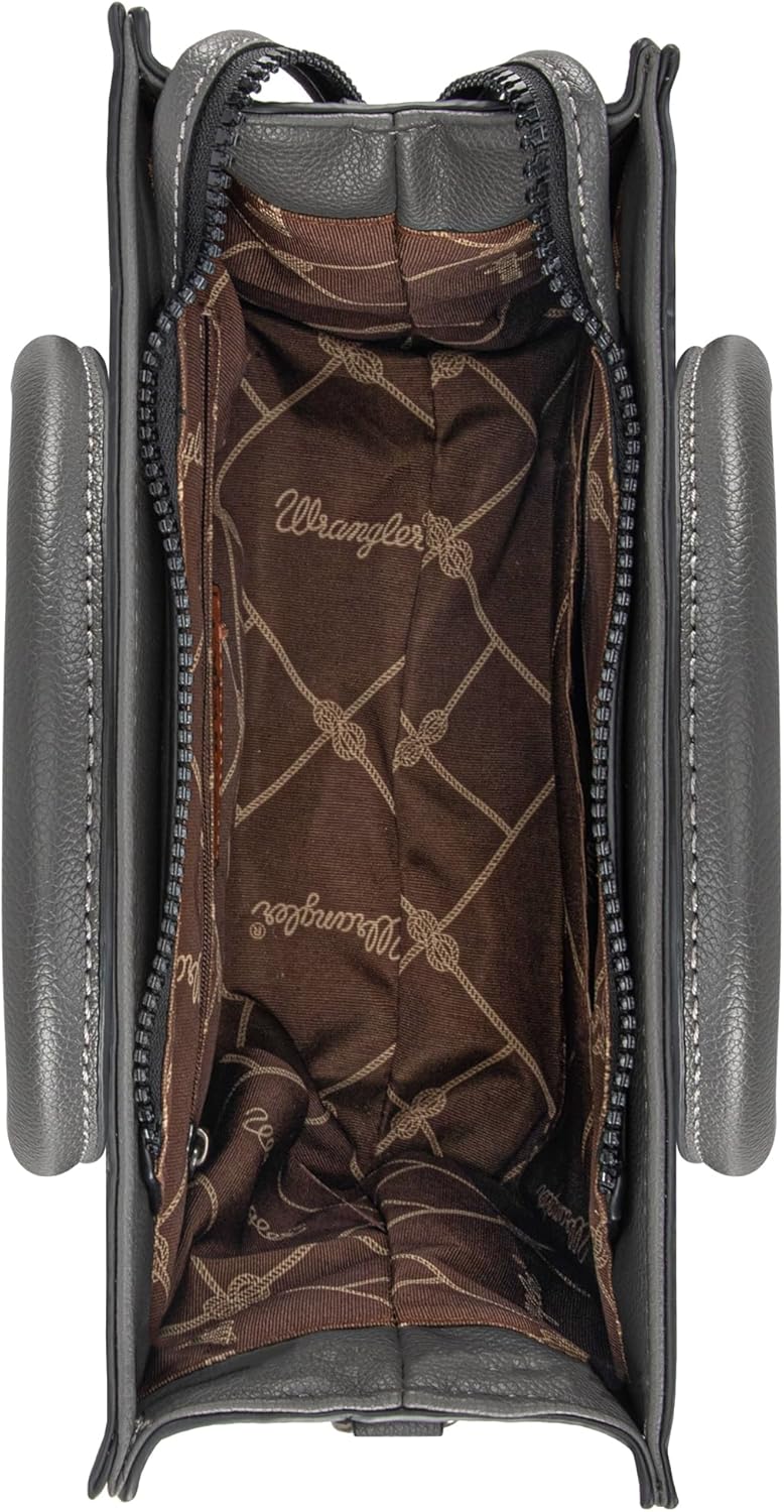 Wrangler Medium Tote Bag for Women Designer Satchel Handbags Top-handle Purses with Strap - Image 7