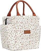 Vista 15 de Joymee - Lonchera térmica reutilizable, a prueba de fugas, grande, espaciosa, para adultos, con soporte para botellas y bolsillos laterales